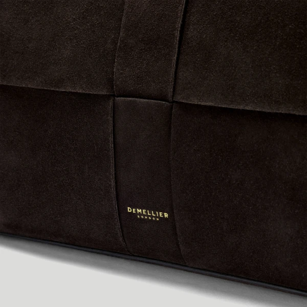 Demellier The Florence in Dark Chocolate Tote Bag, view 3