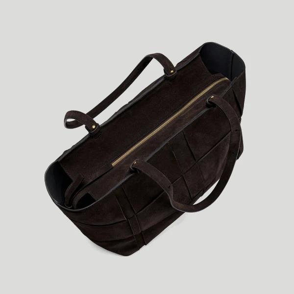 Demellier The Florence in Dark Chocolate Tote Bag, view 4