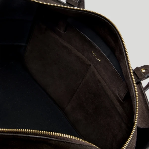 Demellier The Florence in Dark Chocolate Tote Bag, view 5