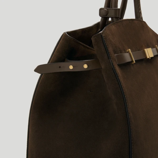 Demellier The Hudson in Mocha Tote Bag, view 3