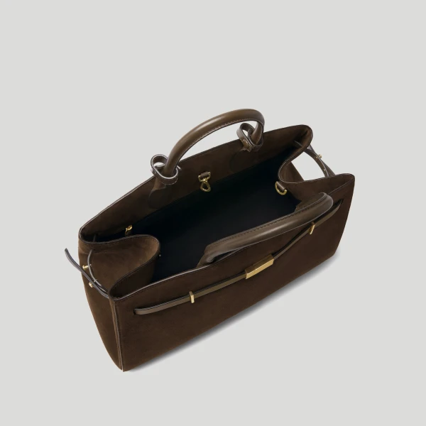 Demellier The Hudson in Mocha Tote Bag, view 4