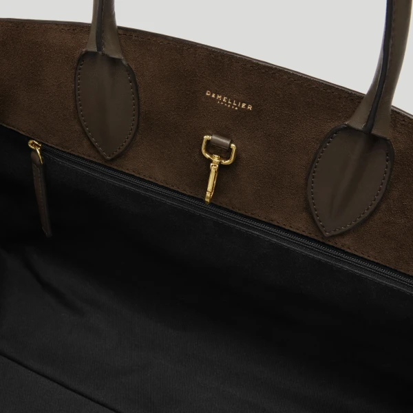 Demellier The Hudson in Mocha Tote Bag, view 5