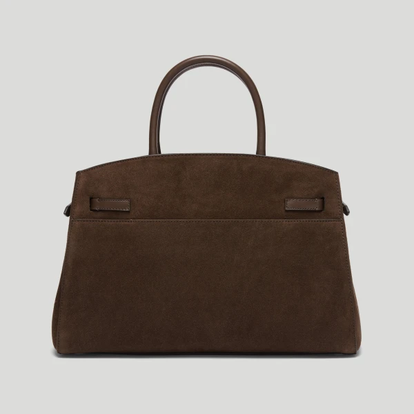Demellier The Midi Hudson in Mocha Crossbody Bag, view 6
