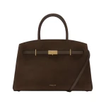Demellier The Midi Hudson in Mocha Crossbody Bag