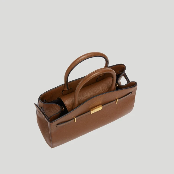 Demellier The Midi Hudson in Tan Crossbody Bag, view 4