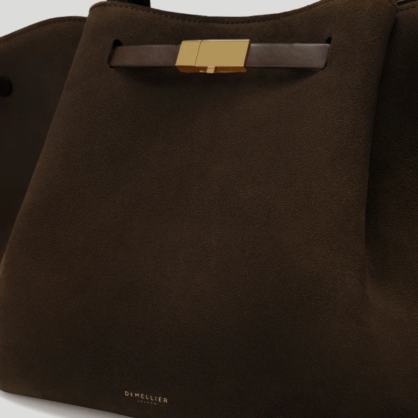 Demellier The Midi New York in Mocha Crossbody Bag, view 3