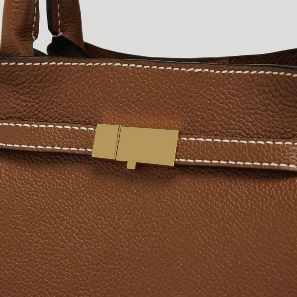 Demellier The Midi New York in Tan Crossbody Bag, view 3