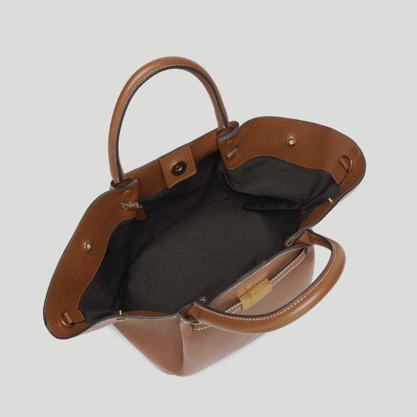 Demellier The Midi New York in Tan Crossbody Bag, view 4