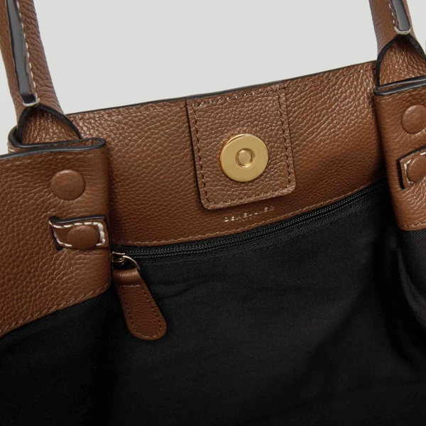 Demellier The Midi New York in Tan Crossbody Bag, view 5
