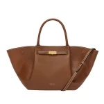 Demellier The Midi New York in Tan Crossbody Bag