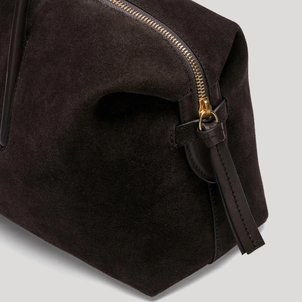 Demellier The Midi Stockholm in Dark Chocolate Tote Bag, view 3