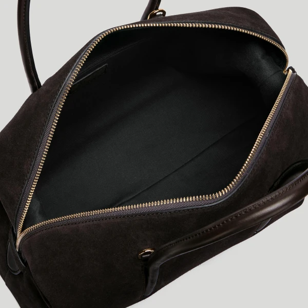 Demellier The Midi Stockholm in Dark Chocolate Tote Bag, view 4