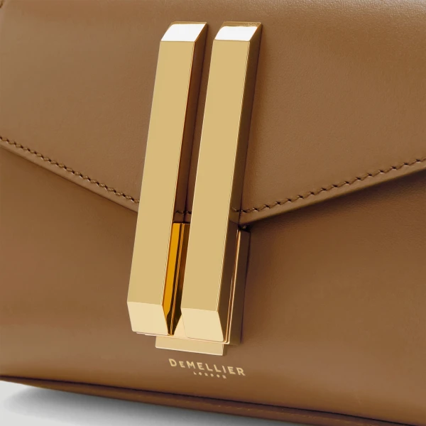 Demellier The Nano Montreal in Deep Toffee Mini Bag, view 3