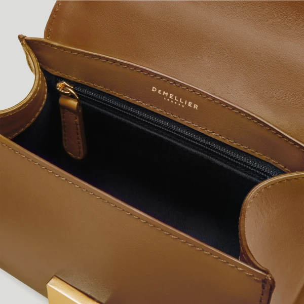 Demellier The Nano Montreal in Deep Toffee Mini Bag, view 5
