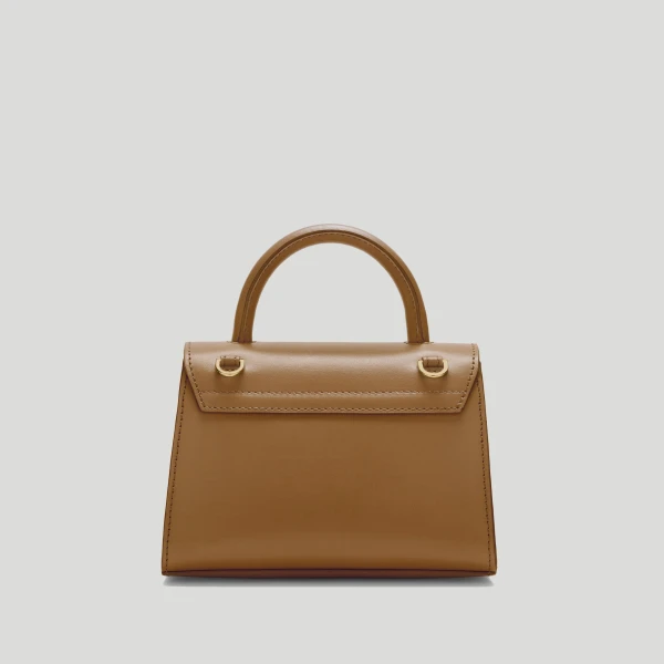 Demellier The Nano Montreal in Deep Toffee Mini Bag, view 6