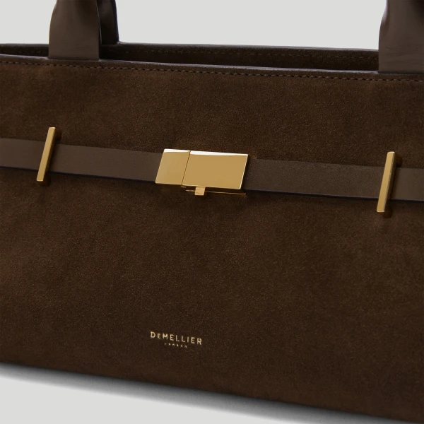Demellier The New York Shoulder in Mocha Crossbody Bag, view 3