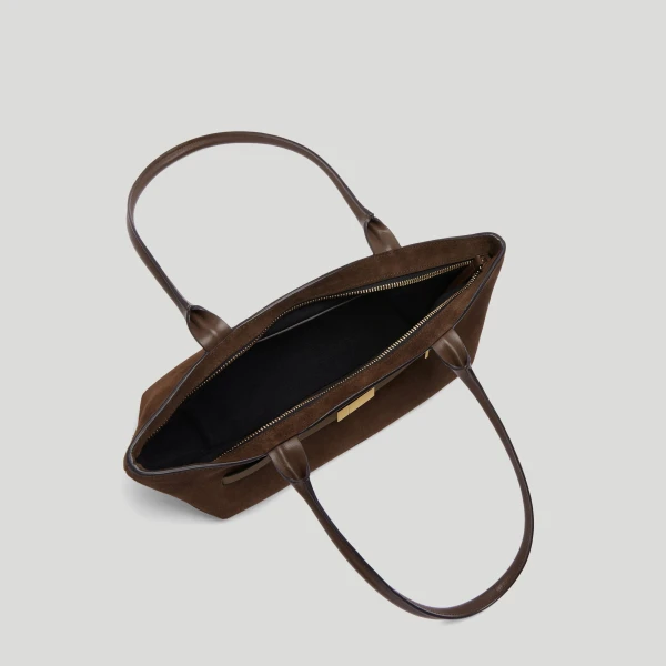 Demellier The New York Shoulder in Mocha Crossbody Bag, view 4