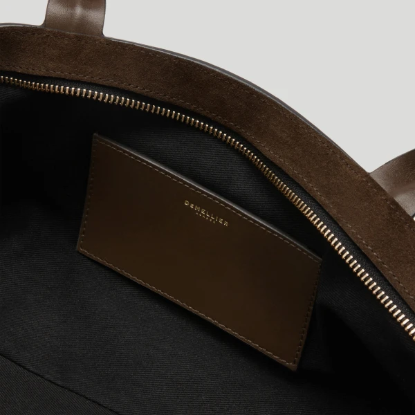 Demellier The New York Shoulder in Mocha Crossbody Bag, view 5