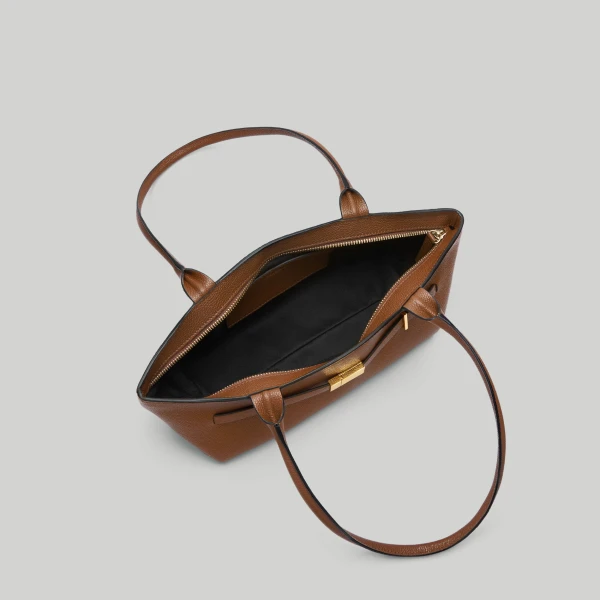 Demellier The New York Shoulder in Tan Crossbody Bag, view 3