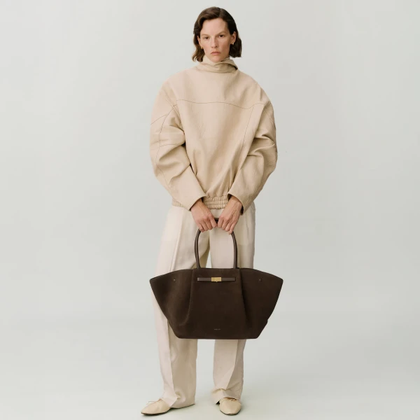 Demellier The New York in Mocha Crossbody Bag, view 8