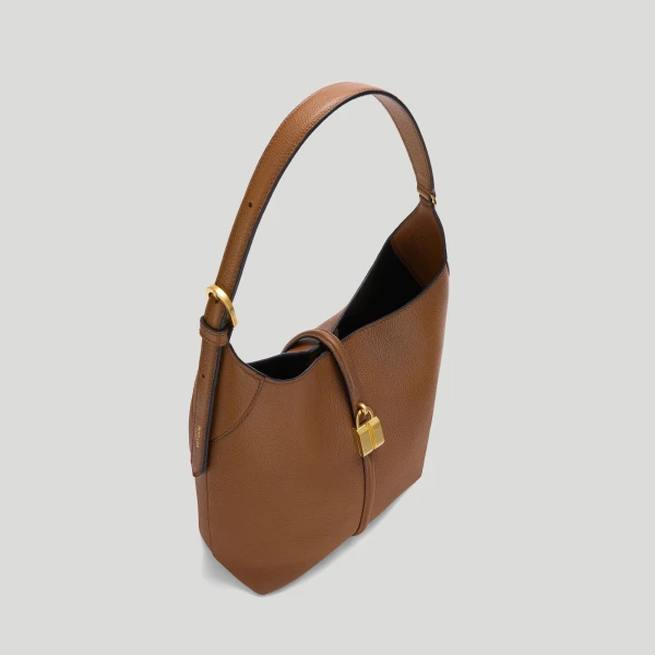 Demellier The Siena Bucket in Tan Bucket Bag, view 5