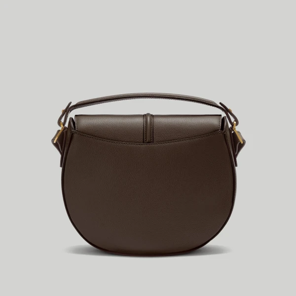 Demellier The Siena Saddle in Mocha Crossbody Bag, view 5