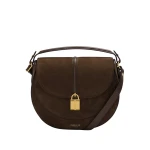 Demellier The Siena Saddle in Mocha Crossbody Bag