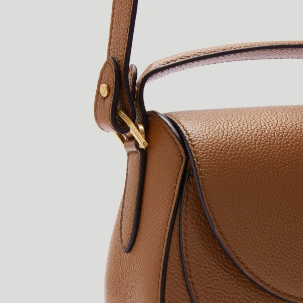 Demellier The Siena Saddle in Tan Crossbody Bag, view 5