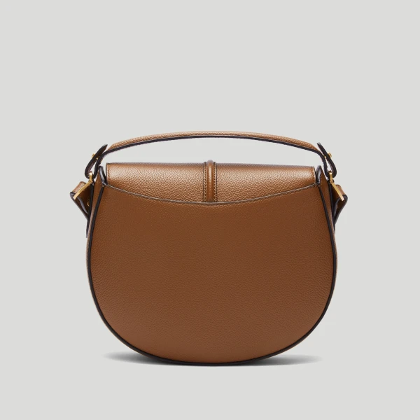 Demellier The Siena Saddle in Tan Crossbody Bag, view 6