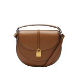 Demellier The Siena Saddle in Tan Crossbody Bag