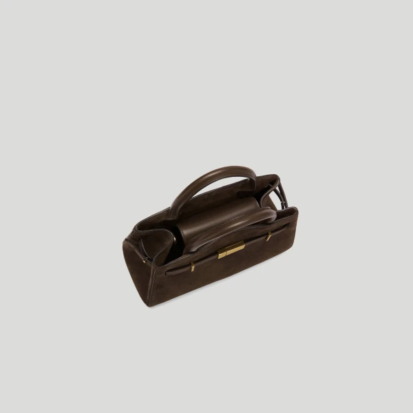 Demellier The Small Hudson in Mocha Crossbody Bag, view 4