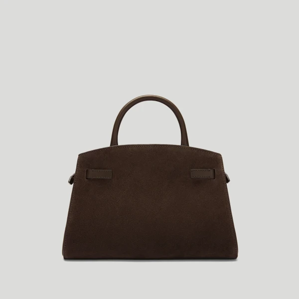 Demellier The Small Hudson in Mocha Crossbody Bag, view 6