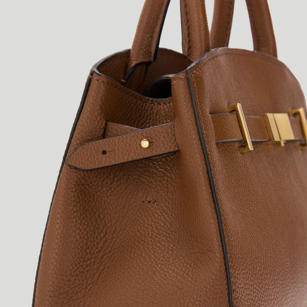 Demellier The Small Hudson in Tan Crossbody Bag, view 3