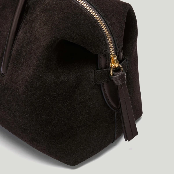 Demellier The Small Stockholm in Dark Chocolate Tote Bag, view 3