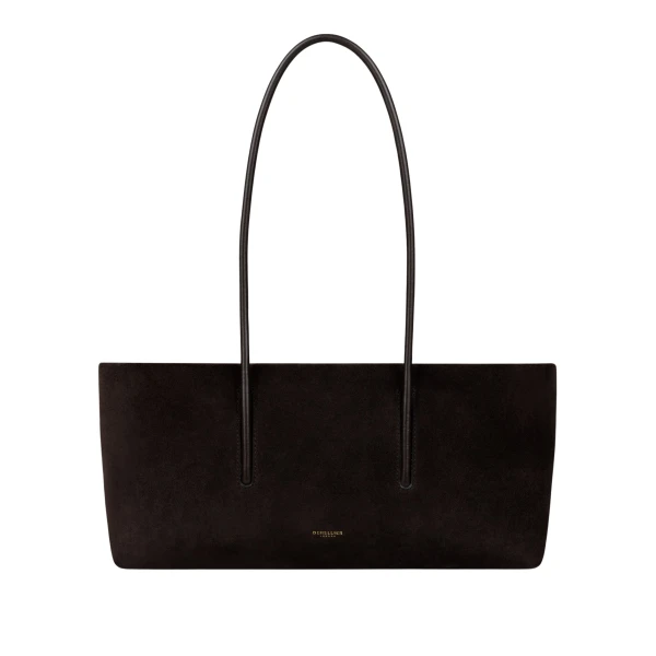 Demellier The Stockholm Shoulder in Dark Chocolate Crossbody Bag
