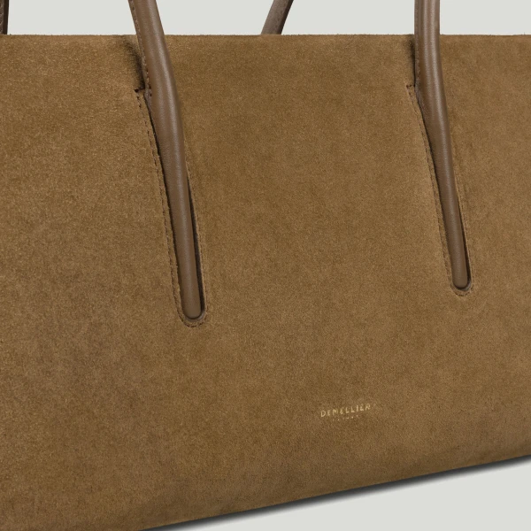 Demellier The Stockholm Shoulder in Tobacco Crossbody Bag, view 2