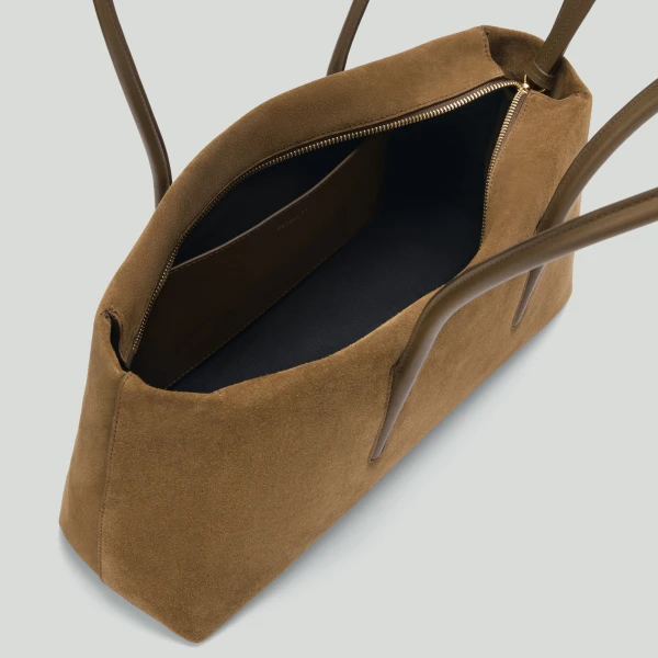 Demellier The Stockholm Shoulder in Tobacco Crossbody Bag, view 3