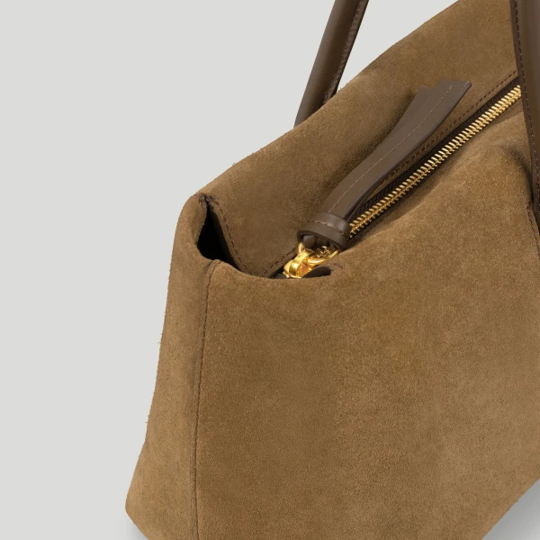 Demellier The Stockholm Shoulder in Tobacco Crossbody Bag, view 4