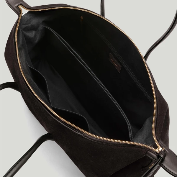 Demellier The Stockholm in Dark Chocolate Tote Bag, view 4