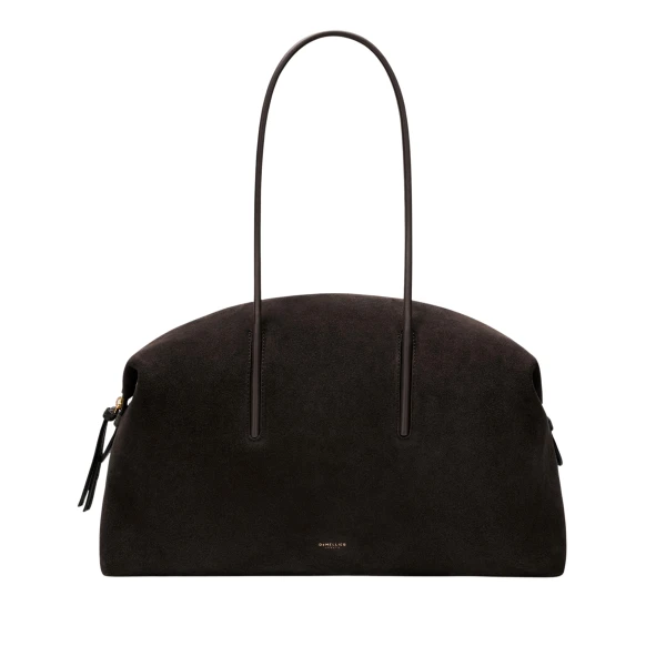 Demellier The Stockholm in Dark Chocolate Tote Bag