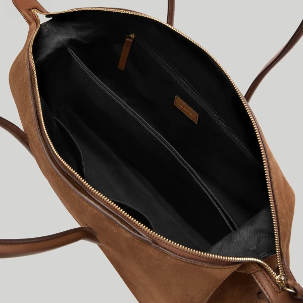 Demellier The Stockholm in Deep Tan Tote Bag, view 4