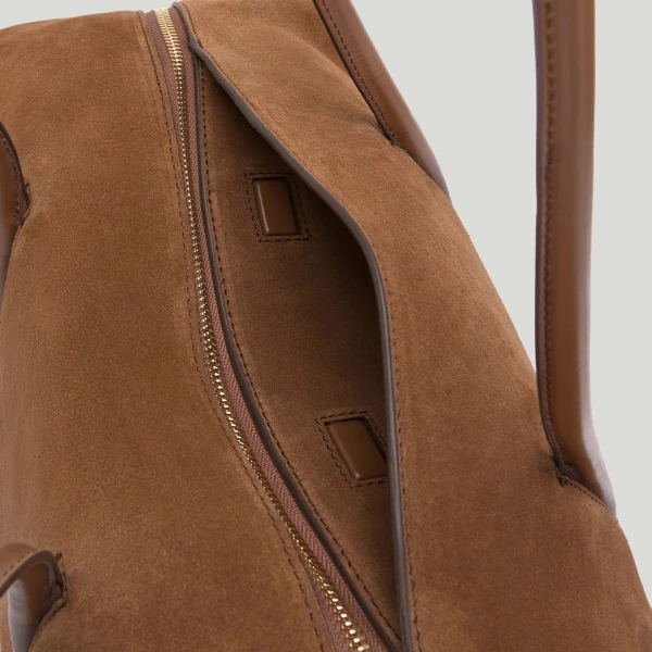 Demellier The Stockholm in Deep Tan Tote Bag, view 5