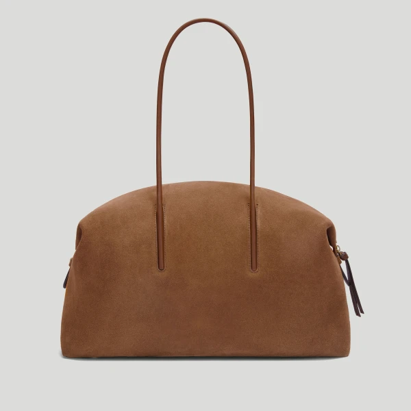 Demellier The Stockholm in Deep Tan Tote Bag, view 6