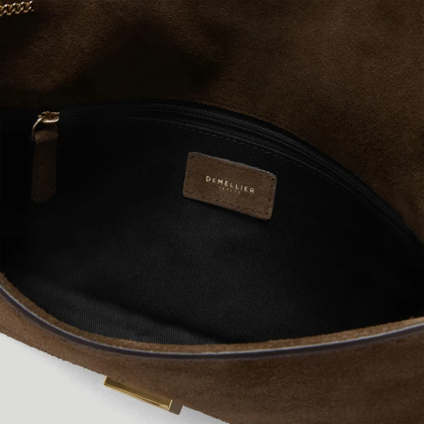Demellier The Vancouver Clutch in Mocha Clutch Bag, view 5