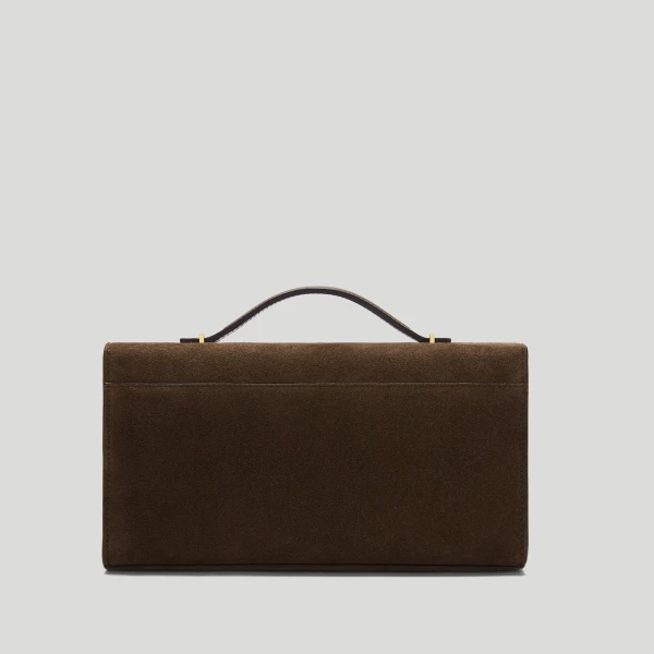 Demellier The Vancouver Clutch in Mocha Clutch Bag, view 6