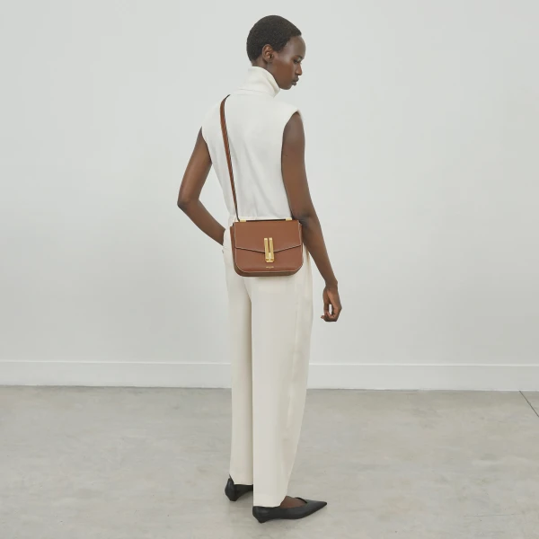 Demellier The Vancouver in Tan Crossbody Bag, view 9