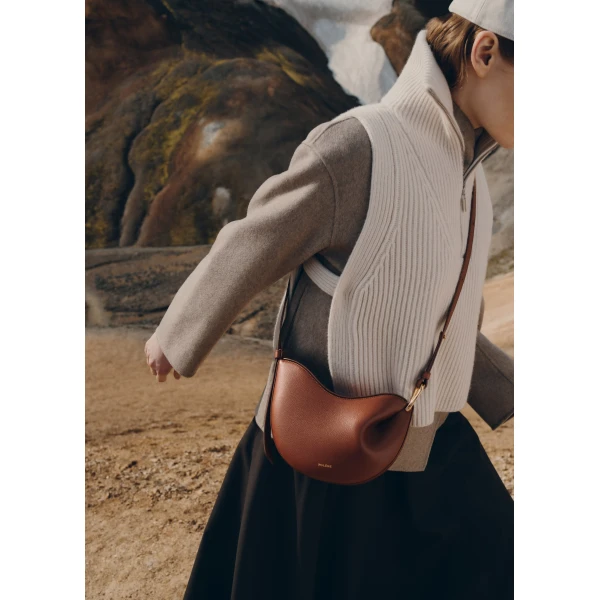 Polene Tonca in Cognac Bag, view 3