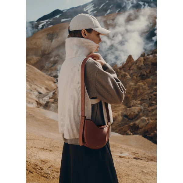 Polene Tonca in Cognac Bag, view 5