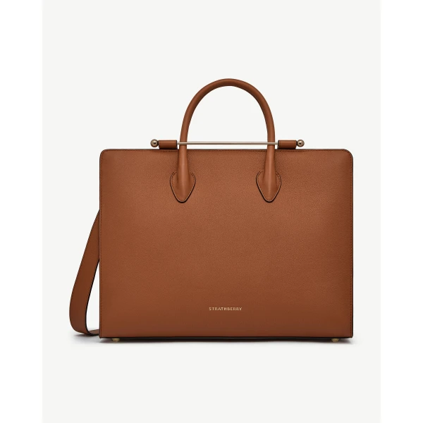 Strathberry Tote in Chestnut, view 2