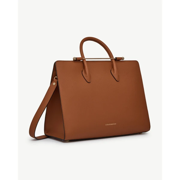 Strathberry Tote in Chestnut, view 3